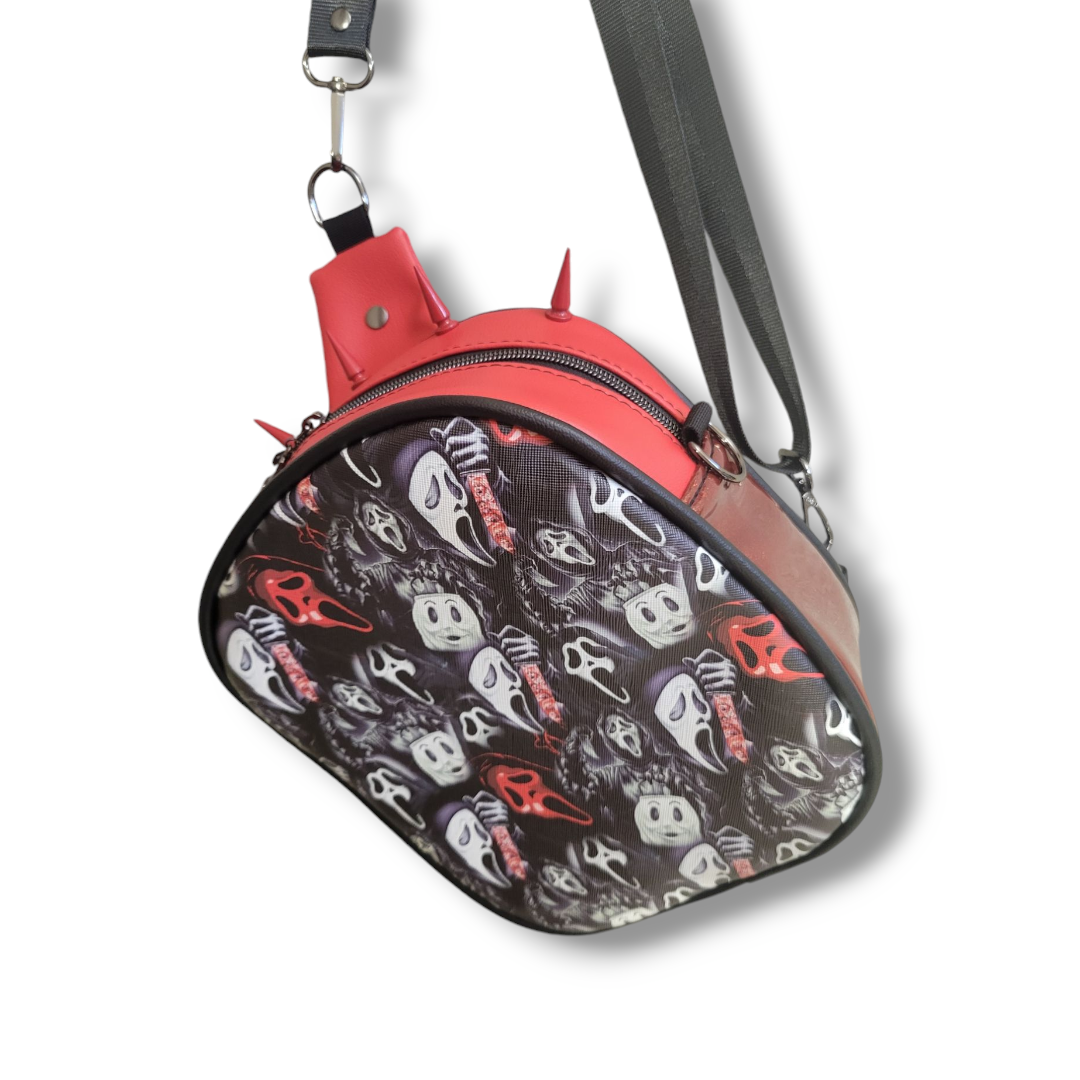 3 in 1 Pebble - Red Ghost Face