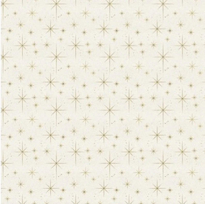 Hair Wraps- Gold Starburst Print