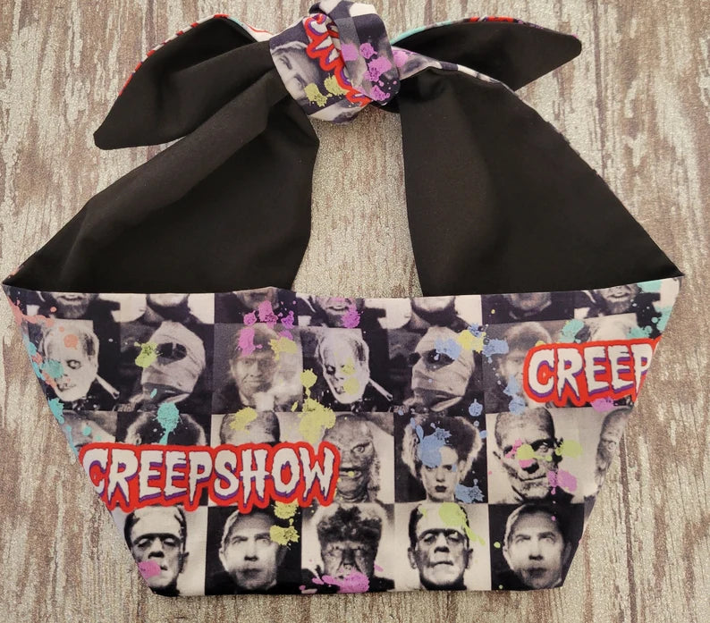 Hair Wrap- Creep Show Print
